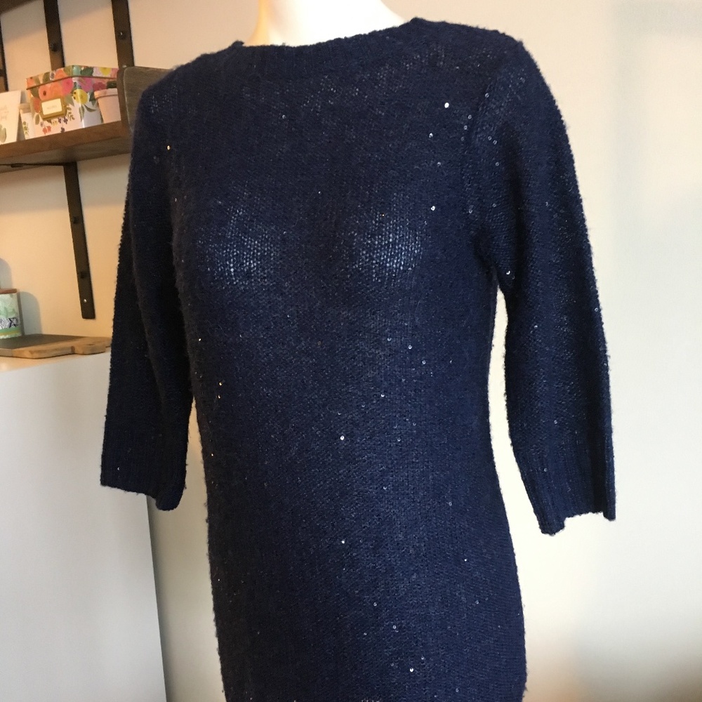 Women's CLUB MONACO Navy Sweater Dress, size XS